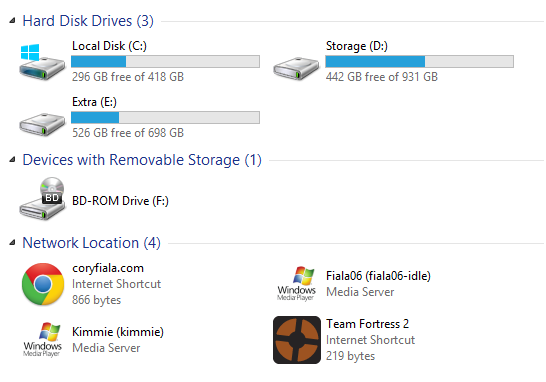 add program shortcuts to My computer