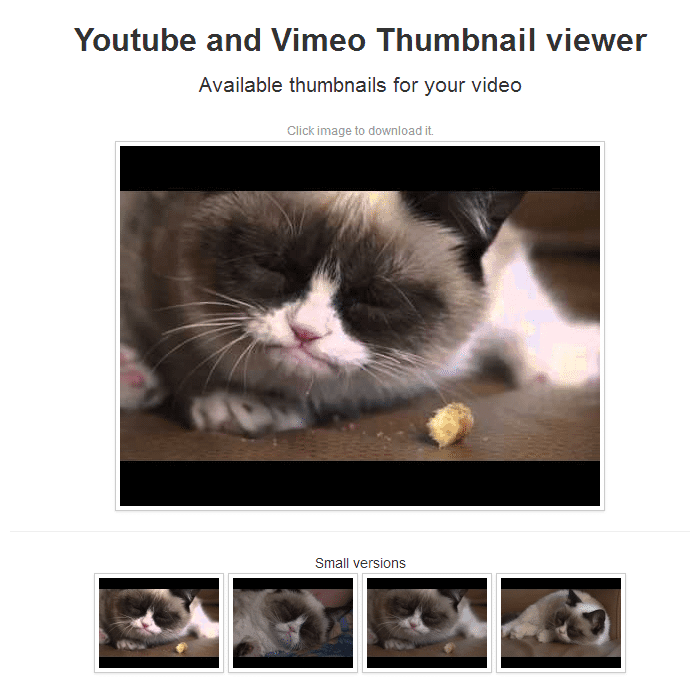 Youtube and Vimeo Thumbnail Creator