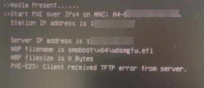 SCCM / WDS PXE-E23 TFTP Error