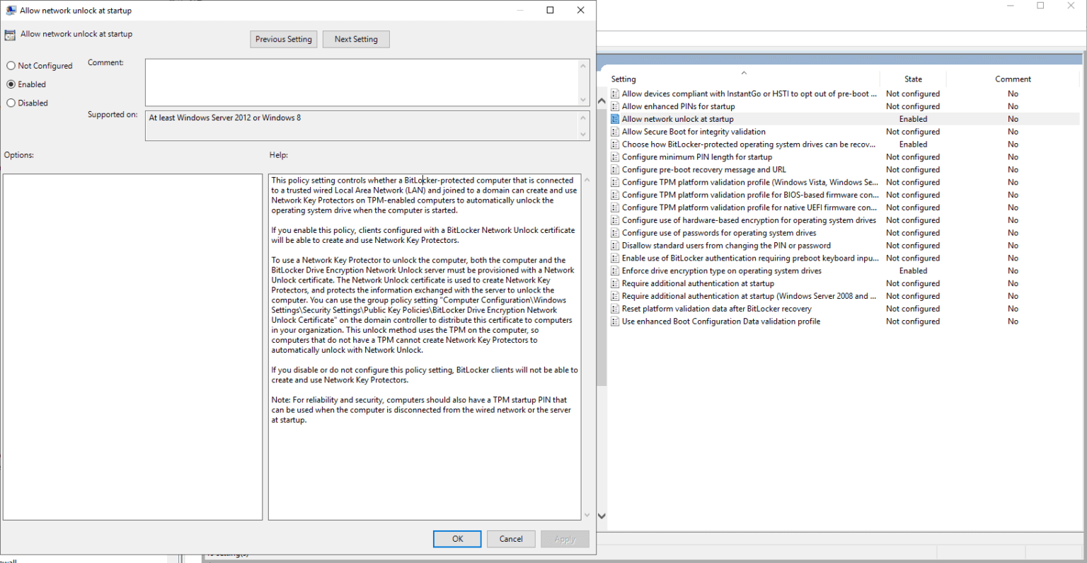 Deploying BitLocker AD Server 2019 and Windows 10 Cory Fiala